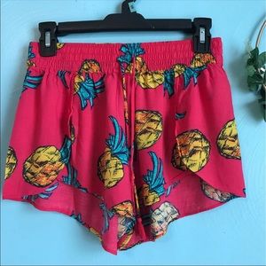 Aerie Pull on Pineapple Print Short